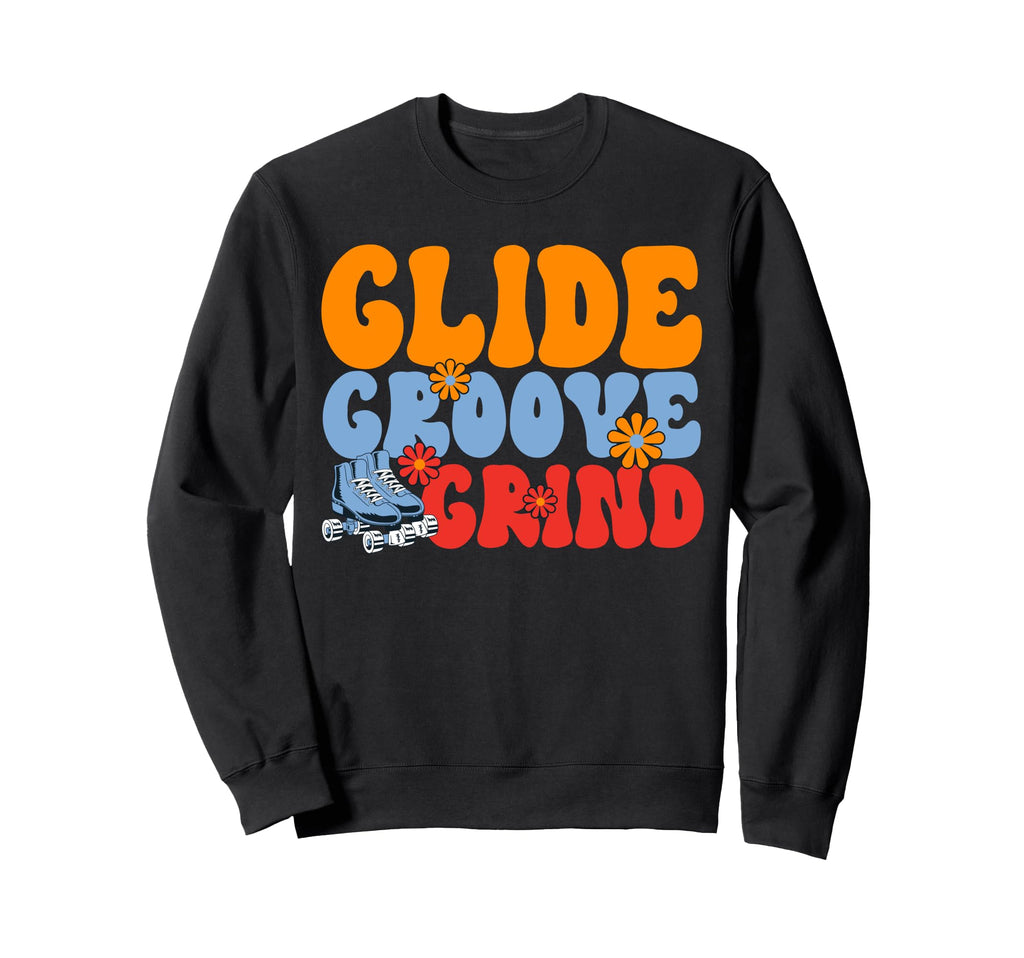 Roller Skating Glide Groove Grind Sweatshirt - Custom Art Print for Adults - T-Shirt, Sweatshirt, Hoodie