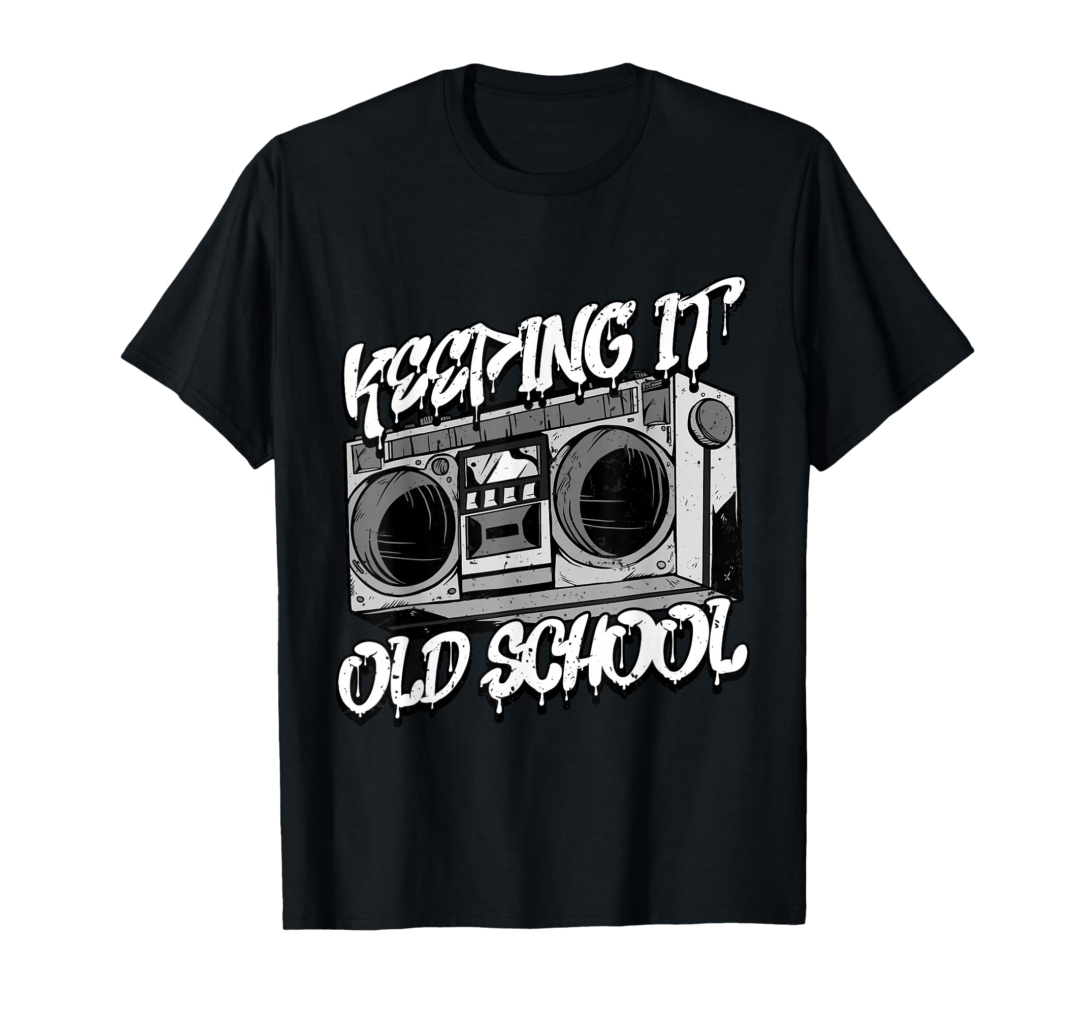Keeping It Old School Hip Hop Music T-Shirt - Custom Art Print Men Women - T-Shirt, Sweatshirt, Hoodie