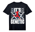 Mens Football Player Its Genetic T-Shirt - Fun Novelty Design for Adults - T-Shirt, Sweatshirt, Hoodie