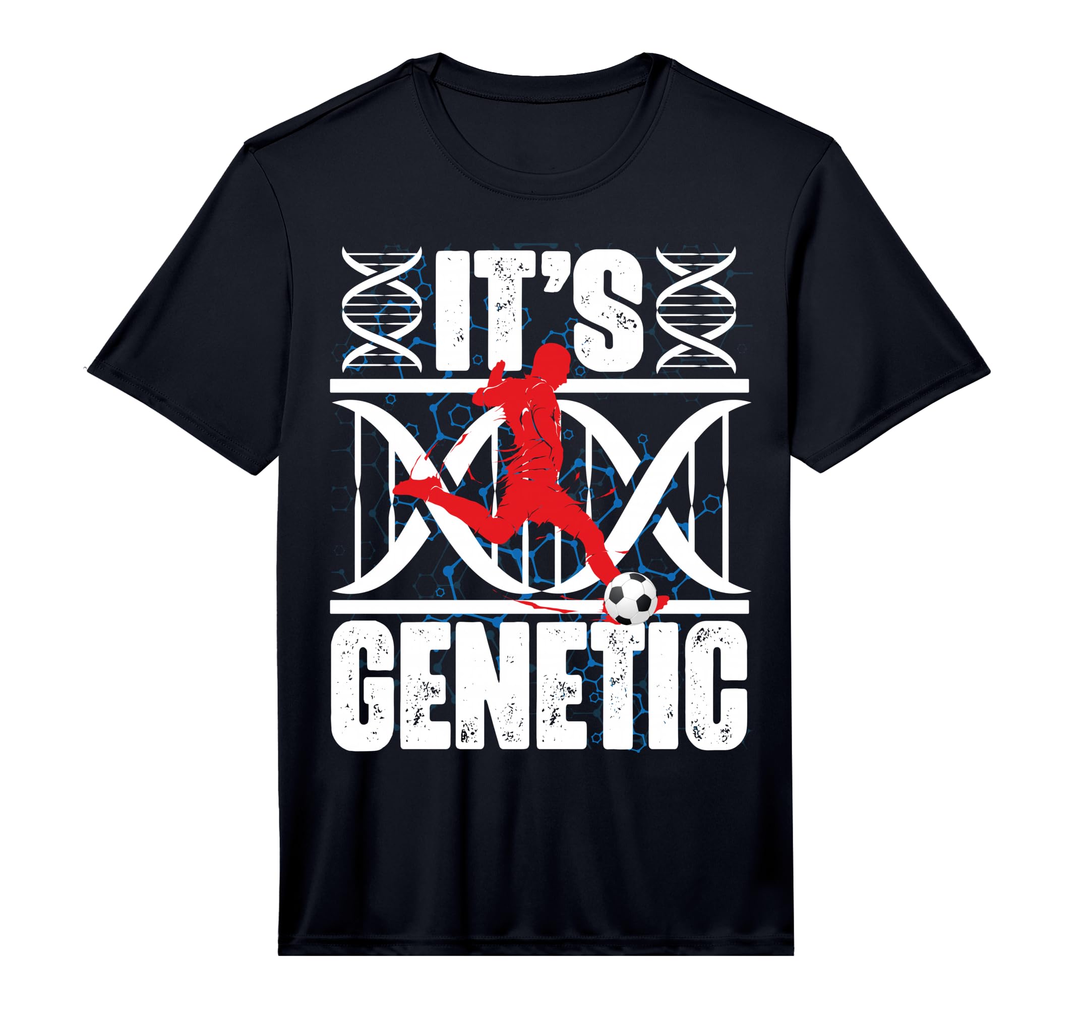 Mens Football Player Its Genetic T-Shirt - Trendy Graphic Men Women - T-Shirt, Sweatshirt, Hoodie