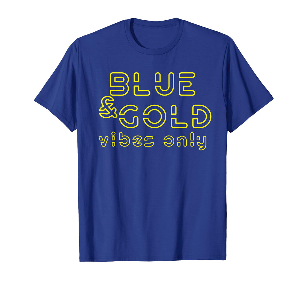 Blue And Gold Team Group Game Day T-Shirt - Unique Graphic for Adults - T-Shirt, Sweatshirt, Hoodie