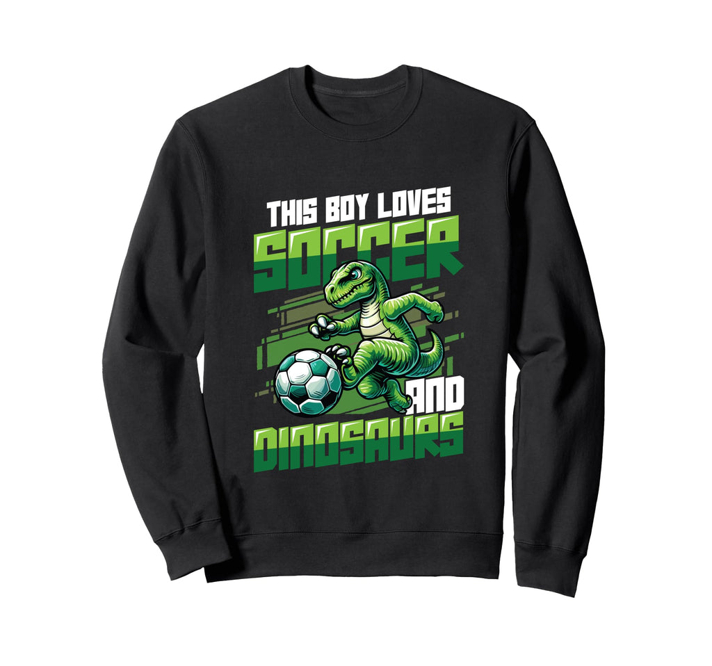 This Loves Soccer And Dinosaurs Sweatshirt - Minimalist Print Men Women - T-Shirt, Sweatshirt, Hoodie