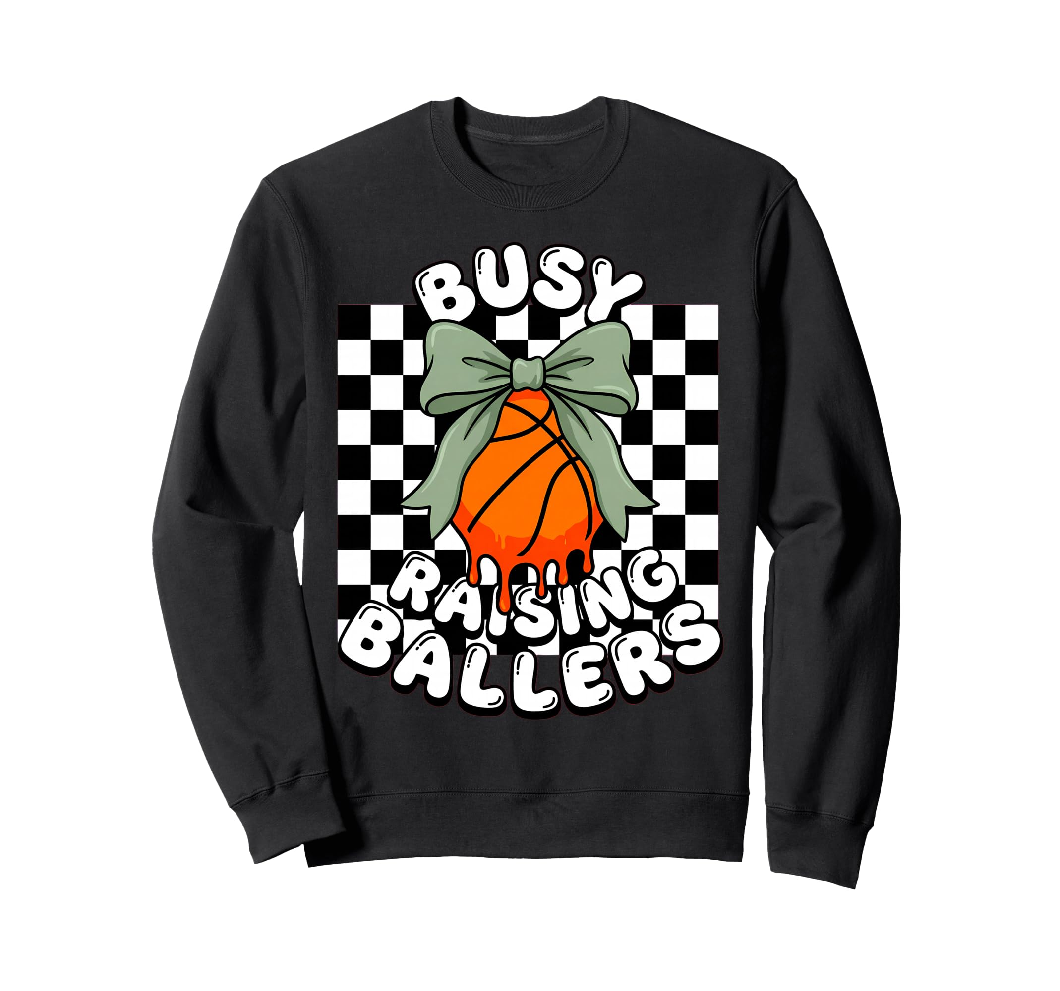 Busy Raising Ballers Coquette Bow Sweatshirt - Streetwear Style Unisex - T-Shirt, Sweatshirt, Hoodie