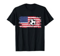 American Flag Soccer T-Shirt - Aesthetic Graphic Unisex - T-Shirt, Sweatshirt, Hoodie