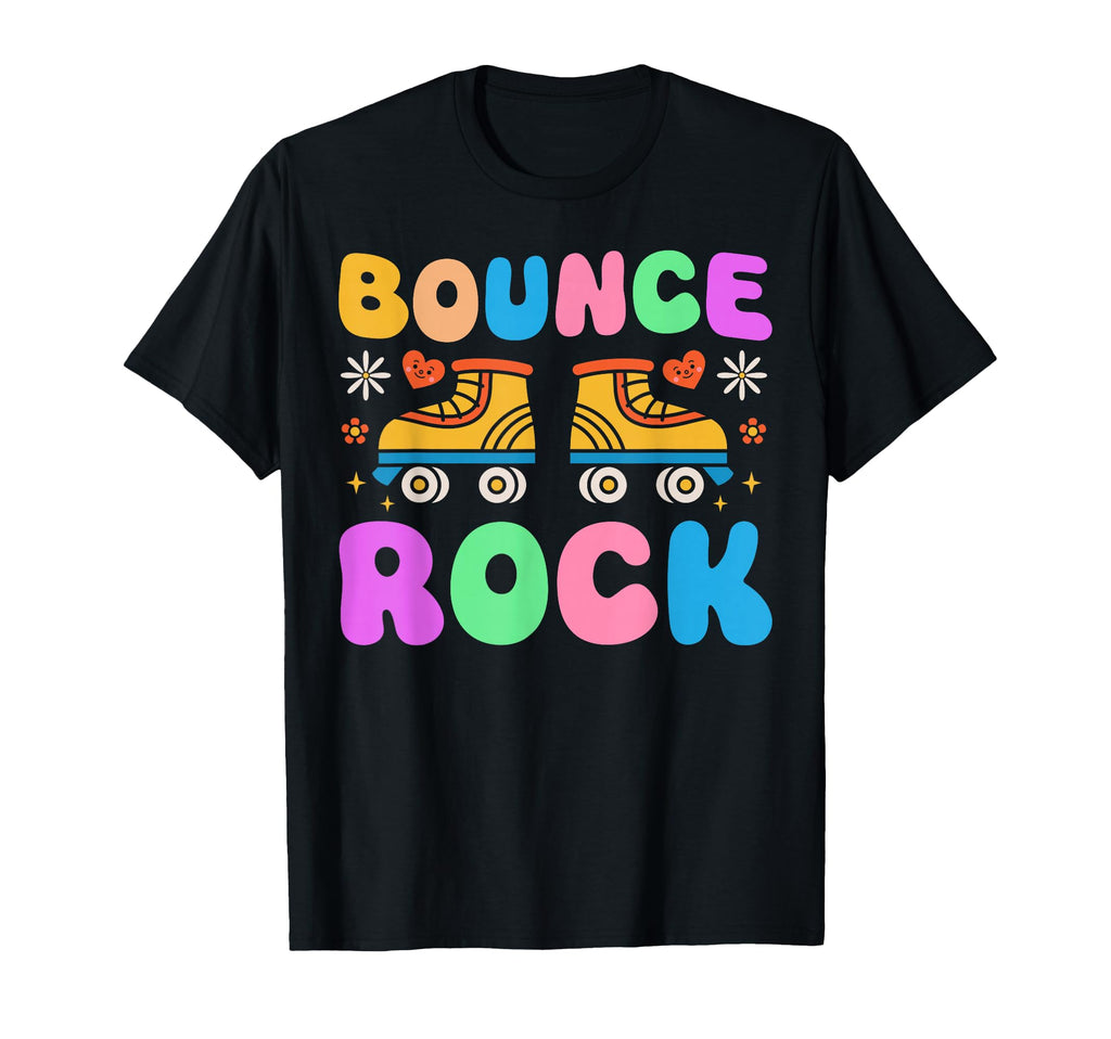 Roller Skating Skate 1970S Bounce Rock T-Shirt - Novelty Apparel Unisex - T-Shirt, Sweatshirt, Hoodie