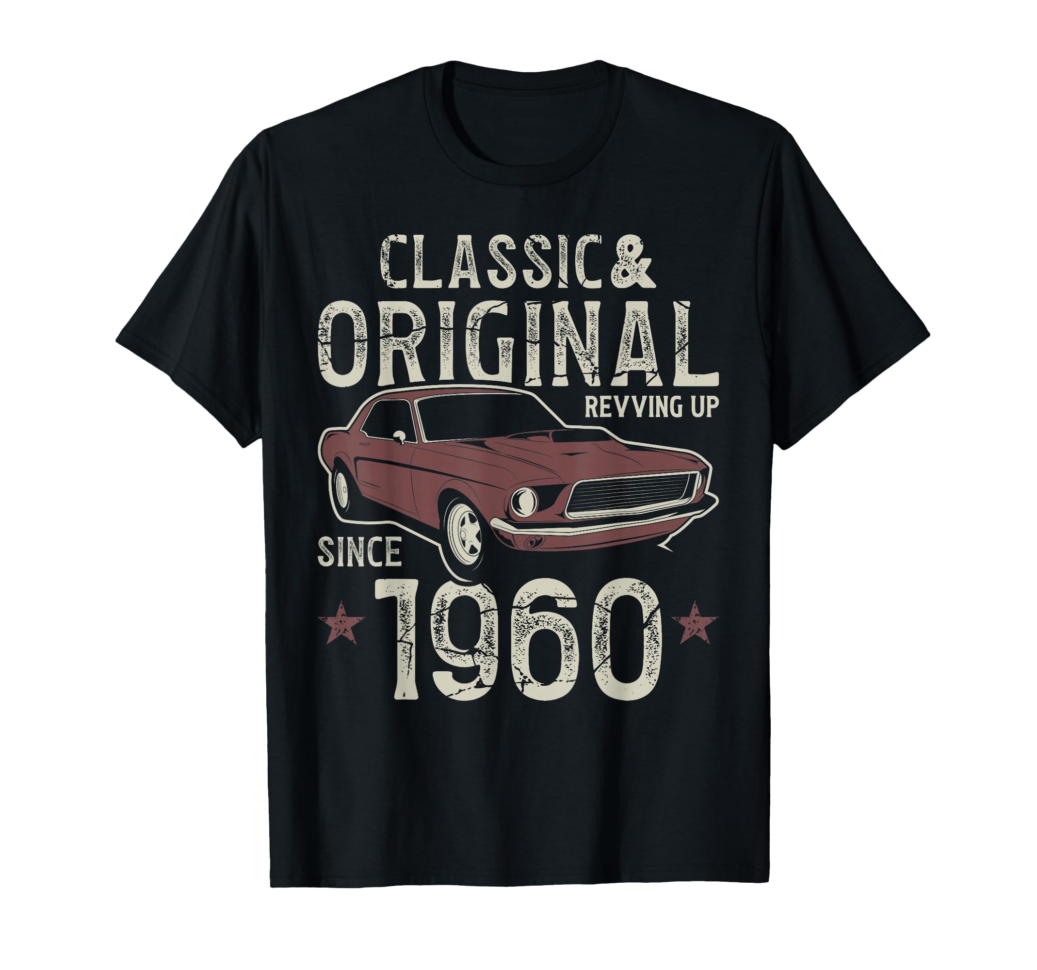 Born 1960 Car 66Th Birthday T-Shirt - Unique Graphic for Adults - T-Shirt, Sweatshirt, Hoodie