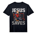 Ice Hockey Goalie Goalkeeper Jesus T-Shirt - Aesthetic Graphic for Adults - T-Shirt, Sweatshirt, Hoodie