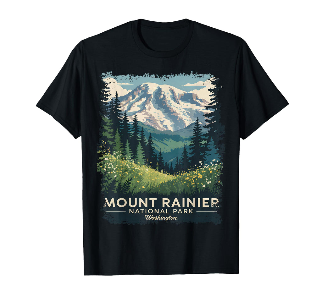 Mount Rainier National Park Washington T-Shirt - Streetwear Style Men Women - T-Shirt, Sweatshirt, Hoodie