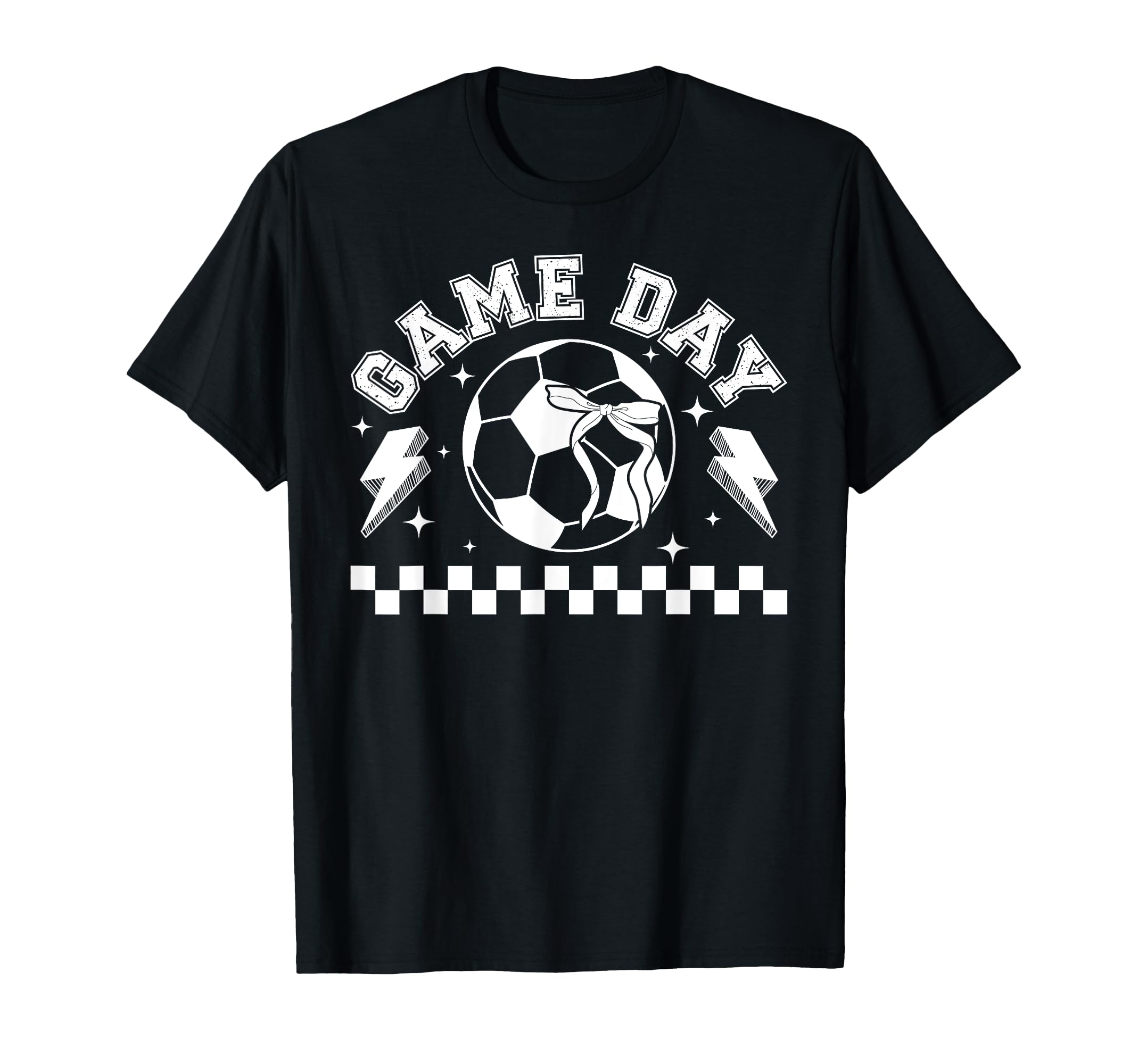 Soccer Game Day Coquette Game Day Soccer T-Shirt - Graphic Print for Adults - T-Shirt, Sweatshirt, Hoodie