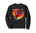 Goalie Action Flying Save And Net Detail Sweatshirt - Unique Graphic Unisex - T-Shirt, Sweatshirt, Hoodie