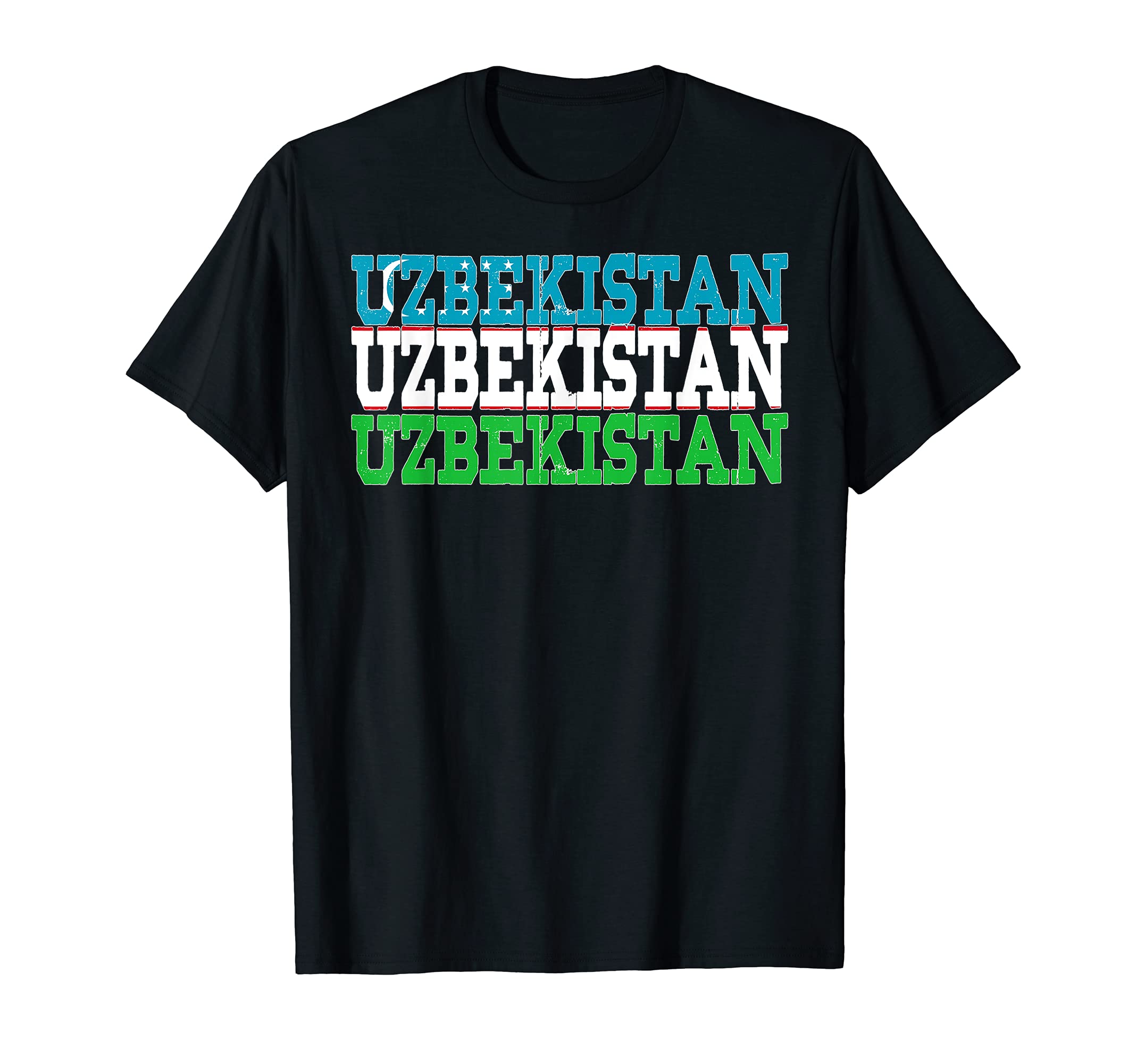 Uzbekistan National Pride Country T-Shirt - Fun Novelty Design for Adults - T-Shirt, Sweatshirt, Hoodie
