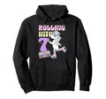 7Th Birthday Roller Skate Party Hoodie - Fun Novelty Design for Adults - T-Shirt, Sweatshirt, Hoodie