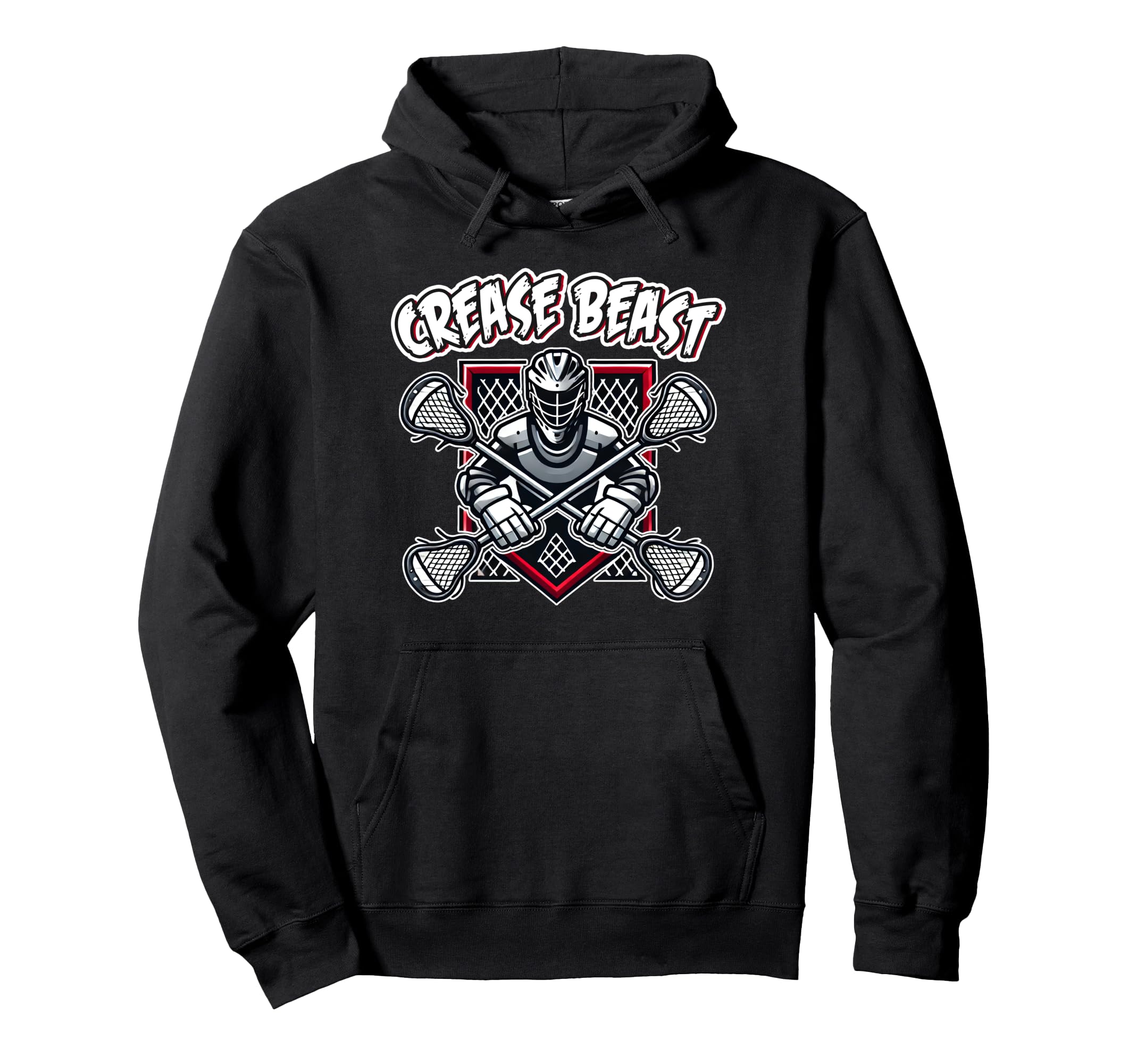 Lacrosse Goalkeeper Lax Goalie Game Day Wear Hoodie - Graphic Print Unisex - T-Shirt, Sweatshirt, Hoodie