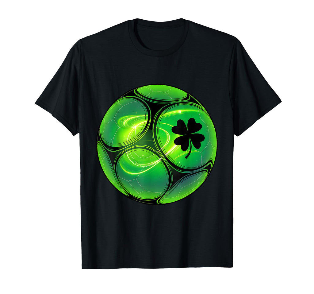 Soccer Shamrock Lucky Clover T-Shirt - Casual Everyday Wear Men Women - T-Shirt, Sweatshirt, Hoodie