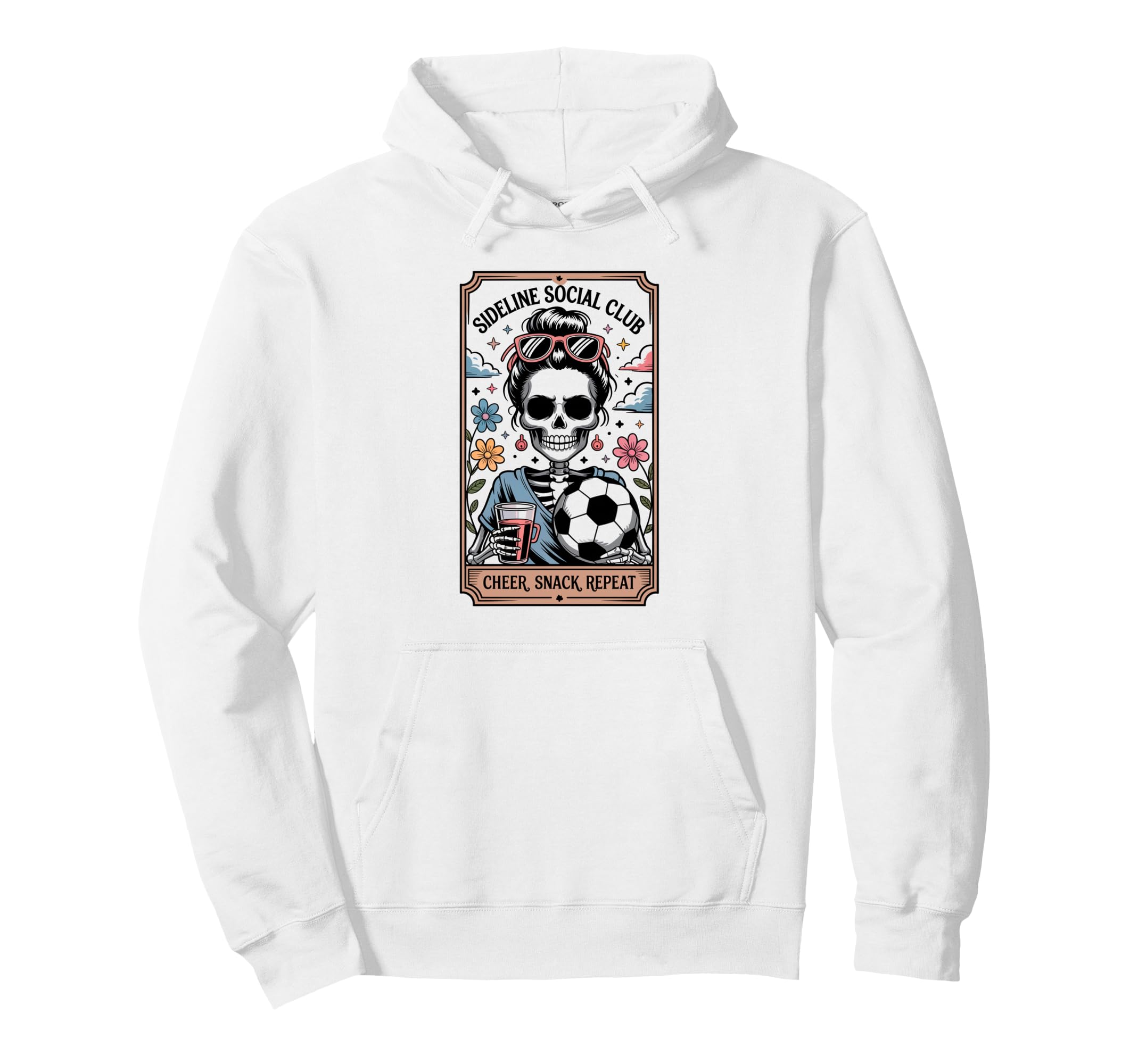 Sideline Social Club Soccer Mom Game Hoodie - Unique Graphic for Adults - T-Shirt, Sweatshirt, Hoodie