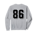 Number 86 Backside 80S 90S Team Sweatshirt - Novelty Apparel Men Women - T-Shirt, Sweatshirt, Hoodie