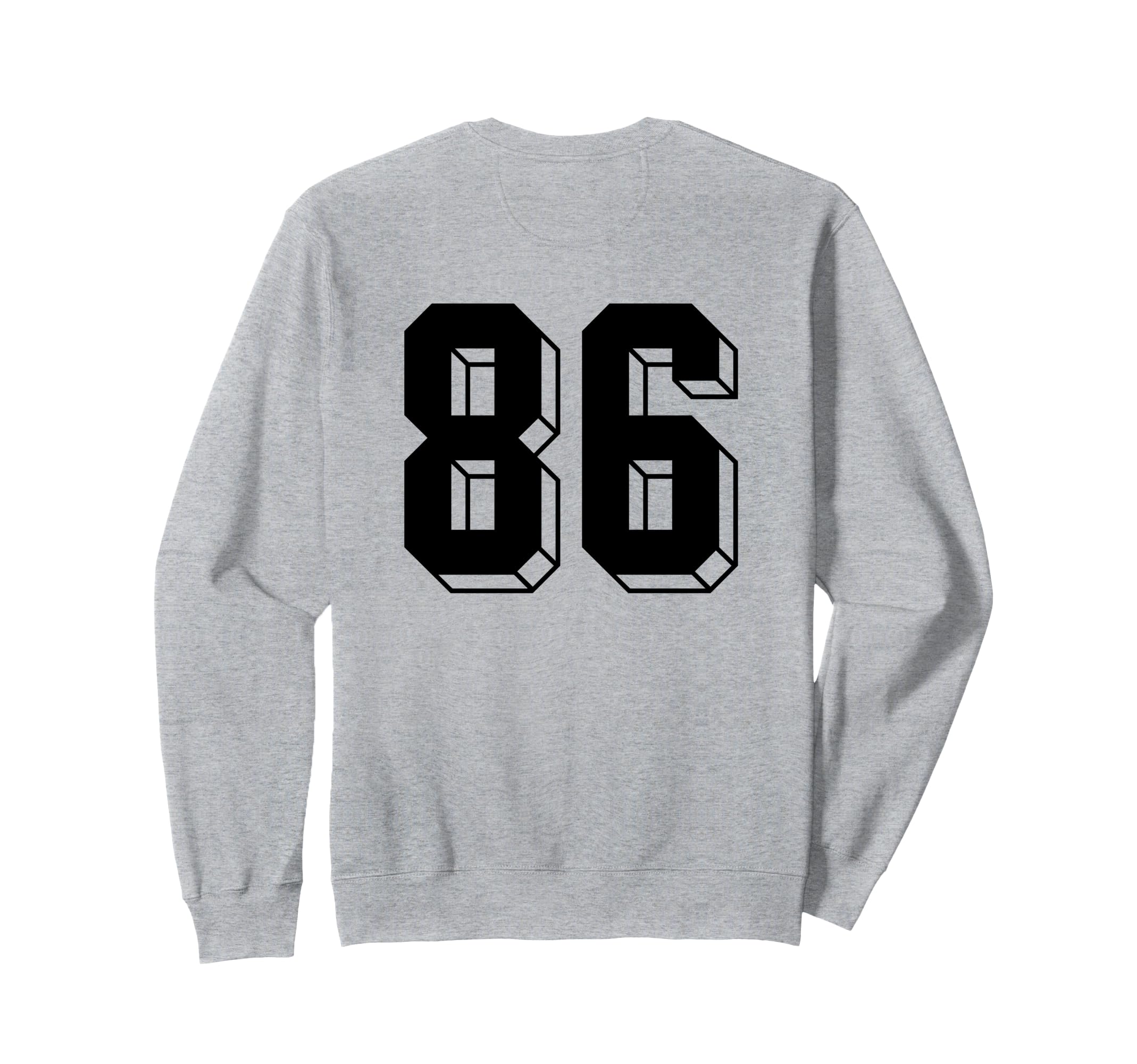 Number 86 Backside 80S 90S Team Sweatshirt - Novelty Apparel Men Women - T-Shirt, Sweatshirt, Hoodie