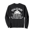 Hockey Goalie Mimi Hockey Keeper Mimi Sweatshirt - Minimalist Print Unisex - T-Shirt, Sweatshirt, Hoodie