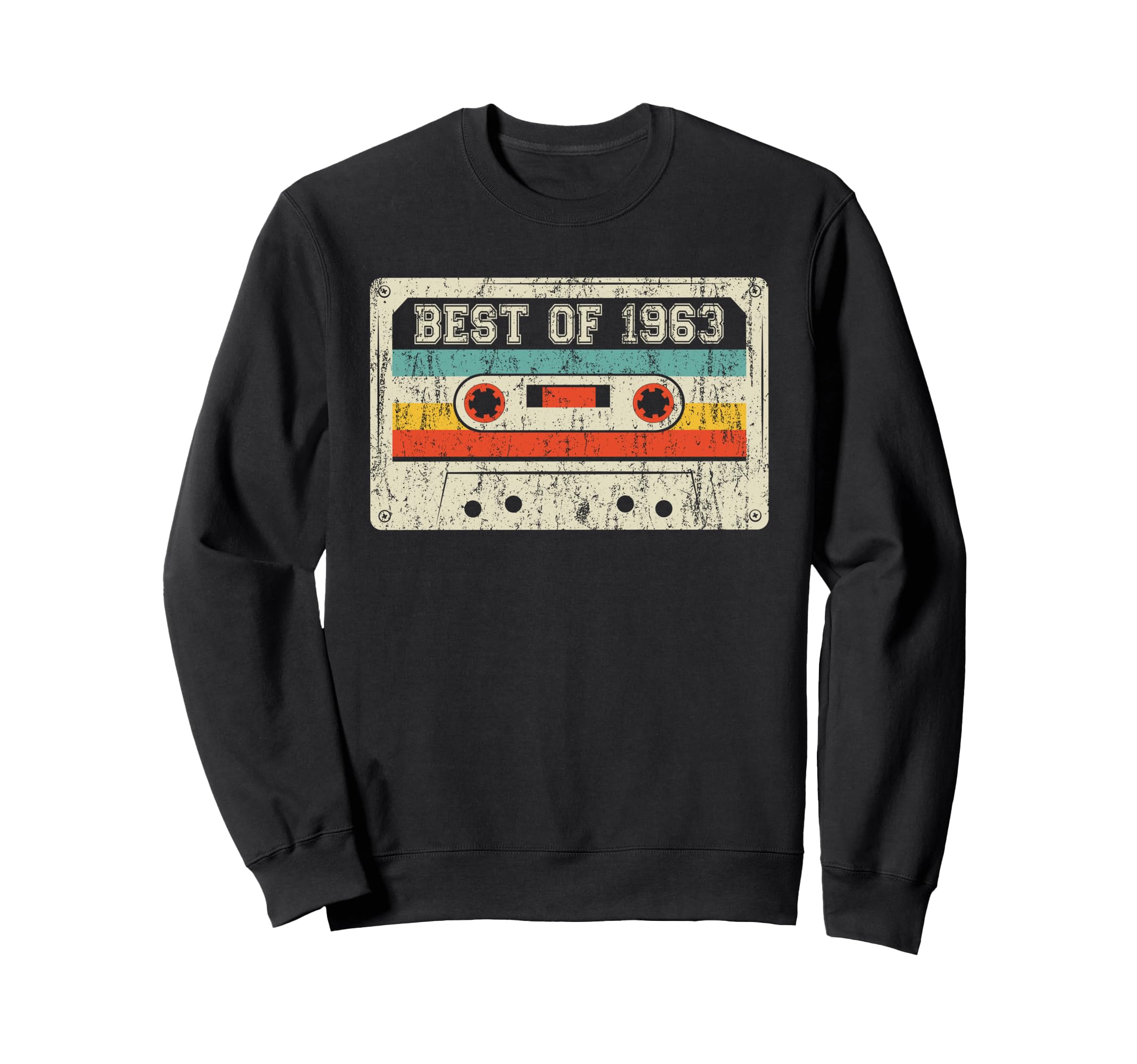 Best 1963 Birthday Yrs 1963 Cassette Sweatshirt - Unique Graphic Unisex - T-Shirt, Sweatshirt, Hoodie