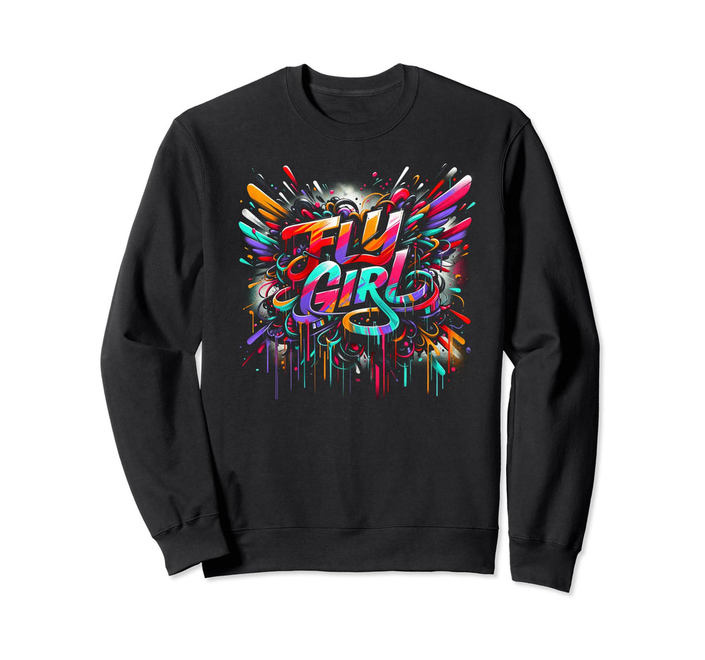 Fly 80S 90S Rap B Old School Hip Sweatshirt - Fun Novelty Design Unisex - T-Shirt, Sweatshirt, Hoodie