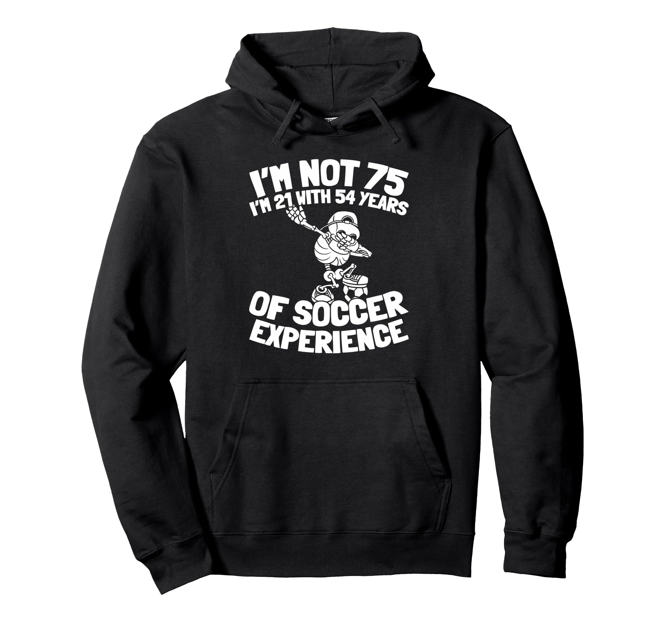 75 Years Old Player Sports Team Soccer Hoodie - Unique Graphic Men Women - T-Shirt, Sweatshirt, Hoodie