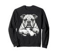 Ball Mascot Black And White Sweatshirt - Casual Everyday Wear Men Women - T-Shirt, Sweatshirt, Hoodie