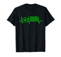 Green Soccer Heartbeat Goal And Soccer Ball T-Shirt - Unique Graphic Unisex - T-Shirt, Sweatshirt, Hoodie