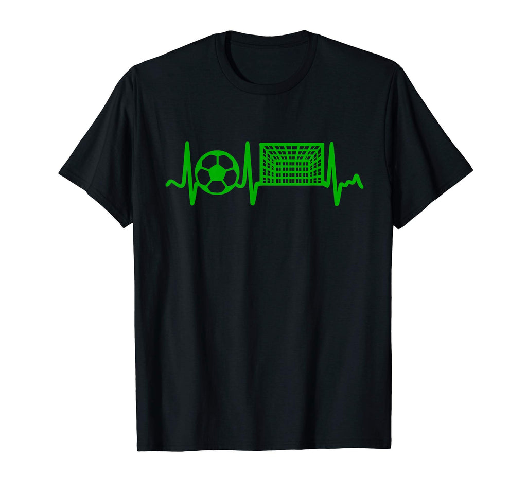Green Soccer Heartbeat Goal And T-Shirt - Casual Everyday Wear Unisex - T-Shirt, Sweatshirt, Hoodie