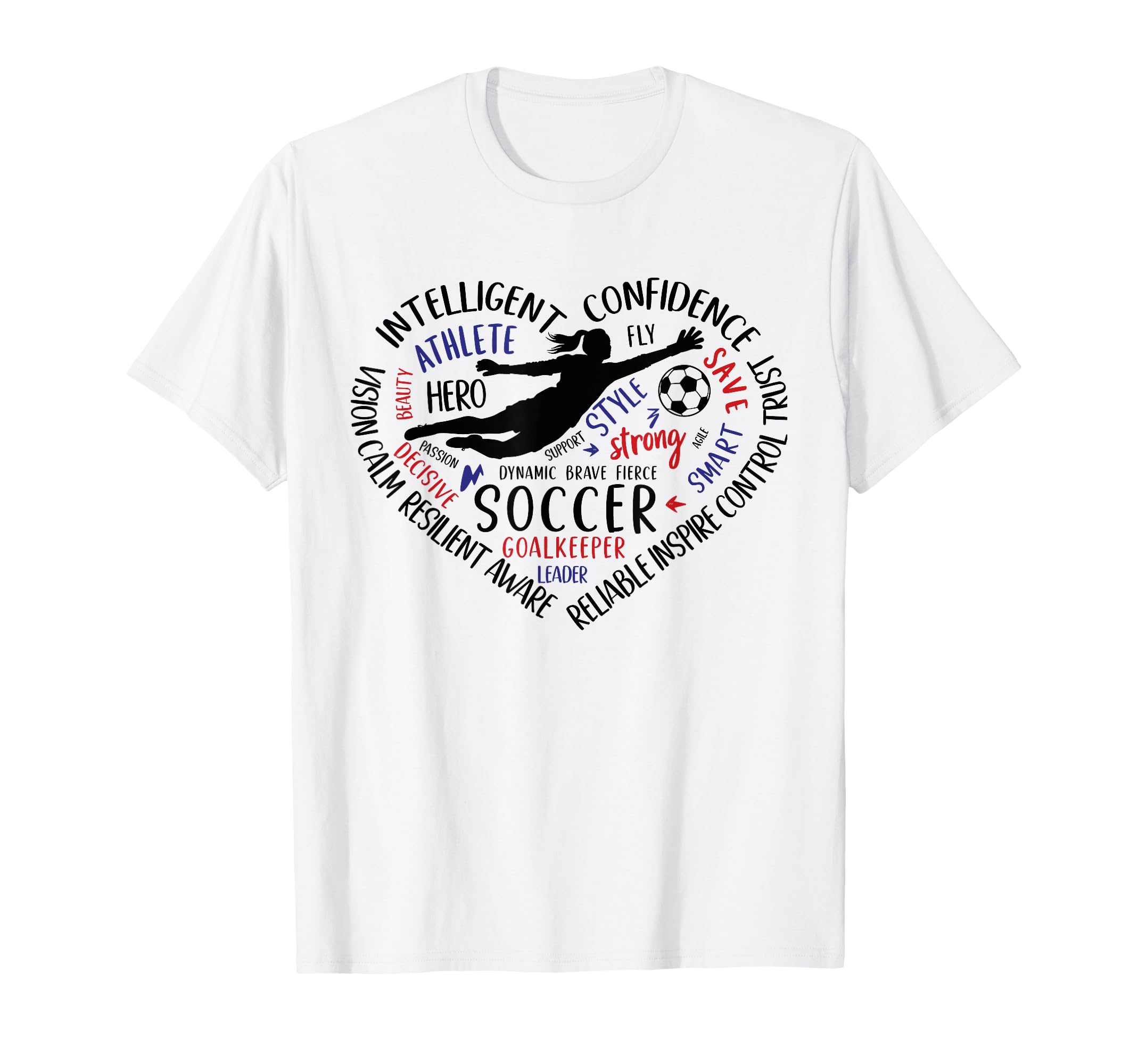 Soccer Goalkeeper Heart Love Goalie T-Shirt - Streetwear Style for Adults - T-Shirt, Sweatshirt, Hoodie