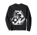 Hamster Soccer Player Ball Sweatshirt - Fun Novelty Design Men Women - T-Shirt, Sweatshirt, Hoodie