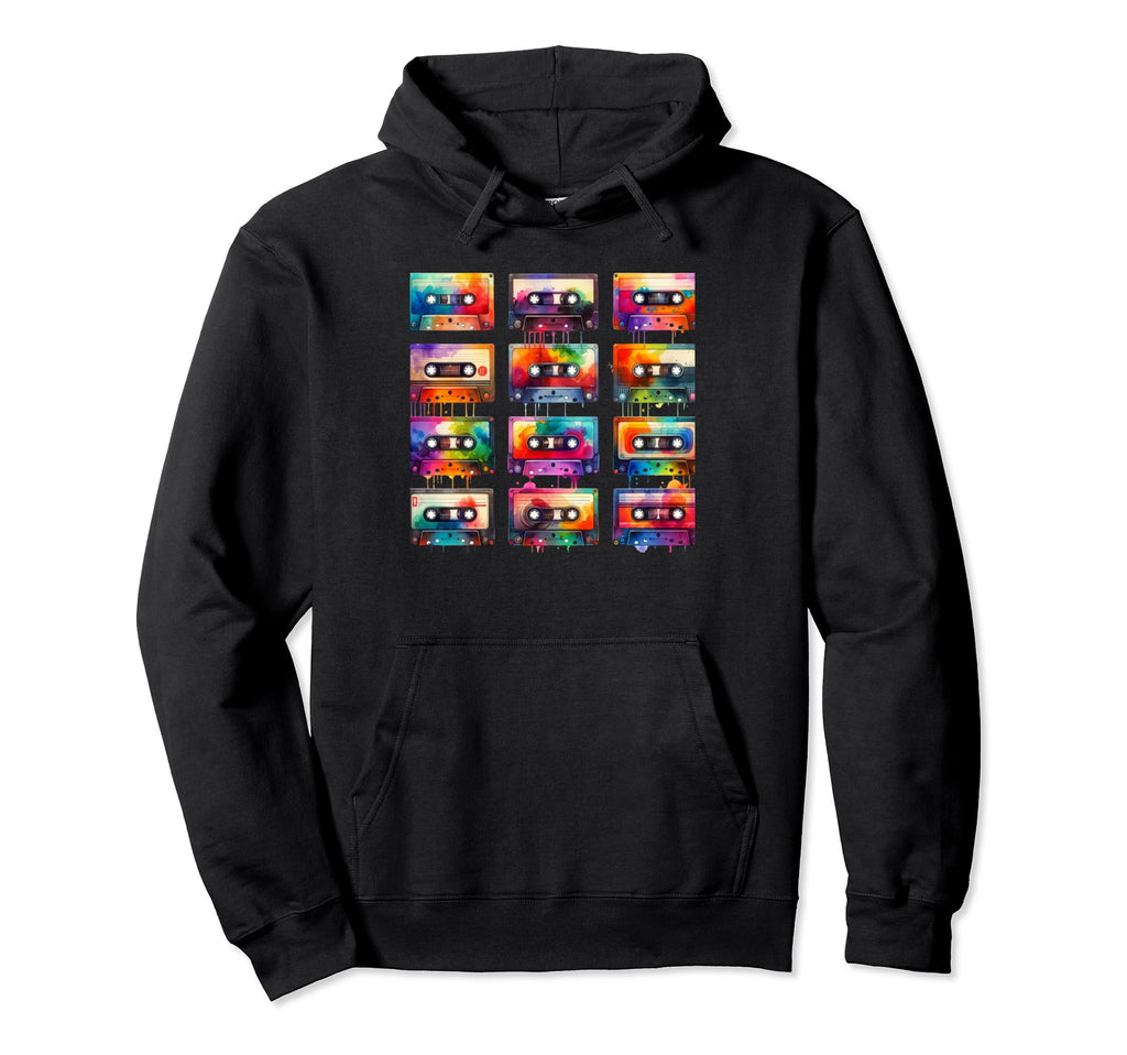 Cassette Tape Music Lover Hoodie - Streetwear Style for Adults - T-Shirt, Sweatshirt, Hoodie