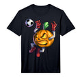 Soccer Pumpkin Halloween Soccer T-Shirt - Custom Art Print Men Women - T-Shirt, Sweatshirt, Hoodie