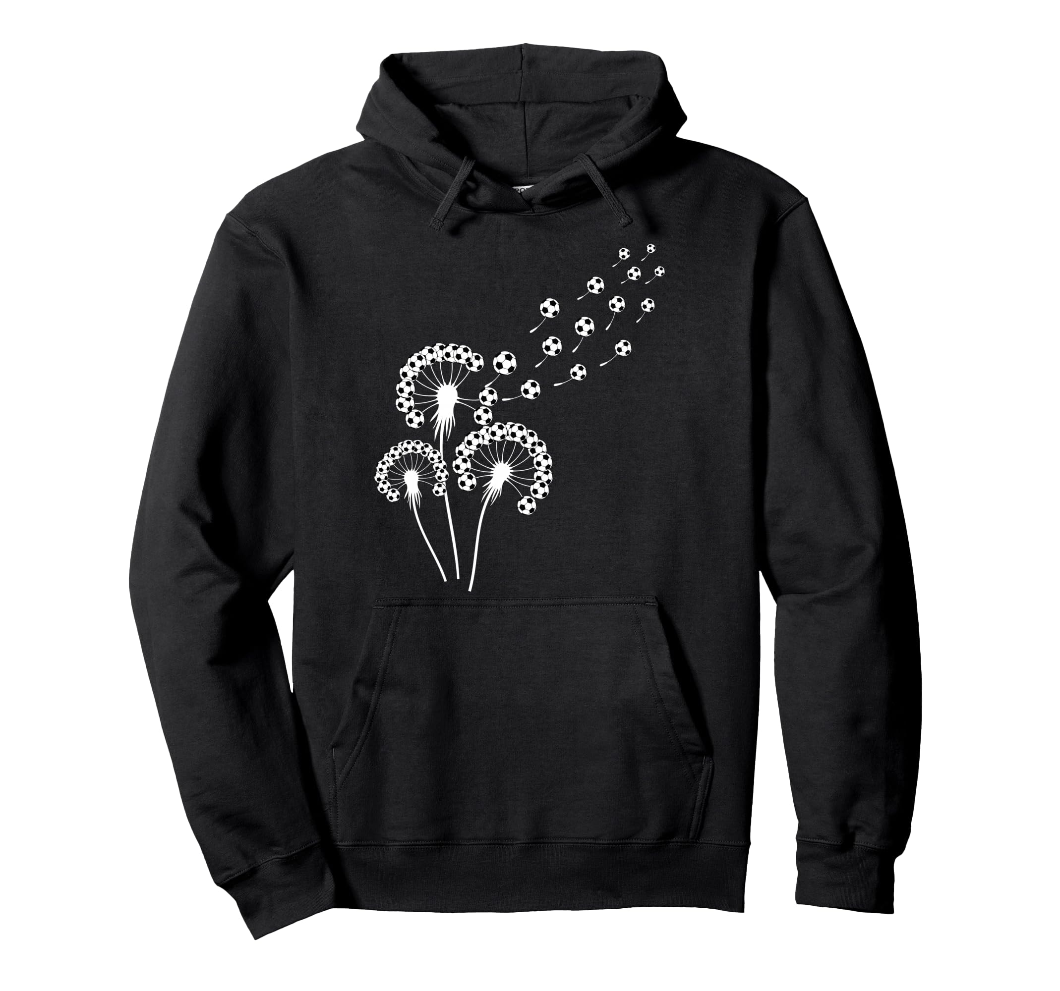 Dandelion Soccer Ball Stuff Soccer Player Hoodie - Trendy Graphic Unisex - T-Shirt, Sweatshirt, Hoodie