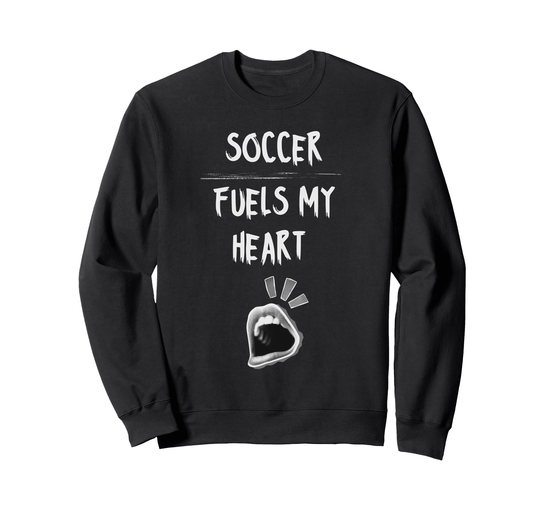 Soccer Fuels My Heart Ball Passion Sweatshirt - Novelty Apparel for Adults - T-Shirt, Sweatshirt, Hoodie