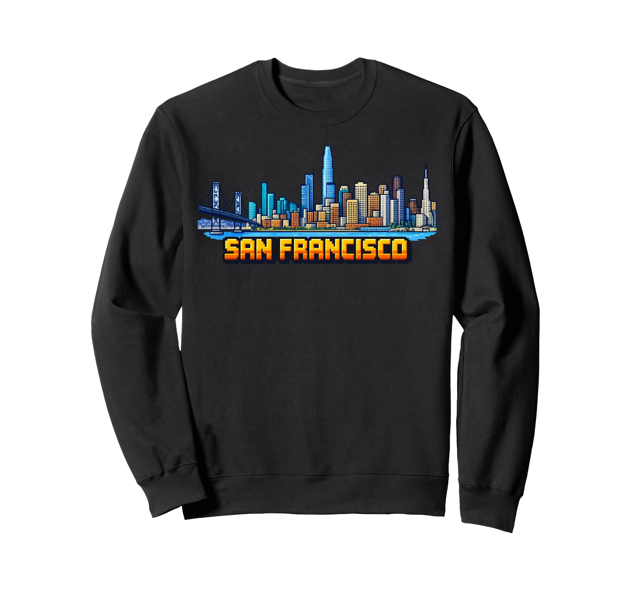 San Francisco 8 Bit Video Arcade Gamer Sweatshirt - Novelty Apparel Unisex - T-Shirt, Sweatshirt, Hoodie
