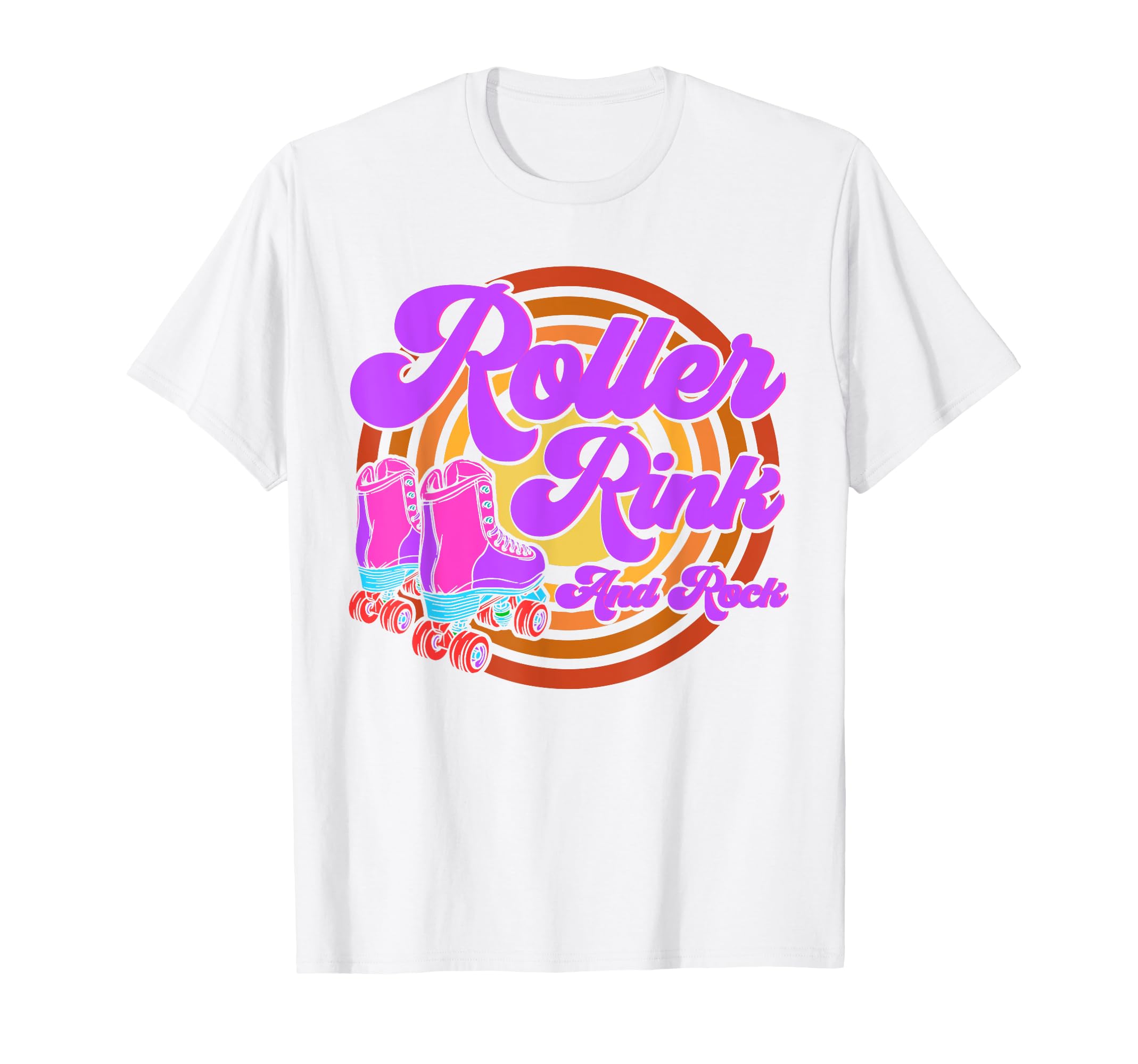 Roller Skates Roller Rink And Rock Roller T-Shirt - Unique Graphic Unisex - T-Shirt, Sweatshirt, Hoodie