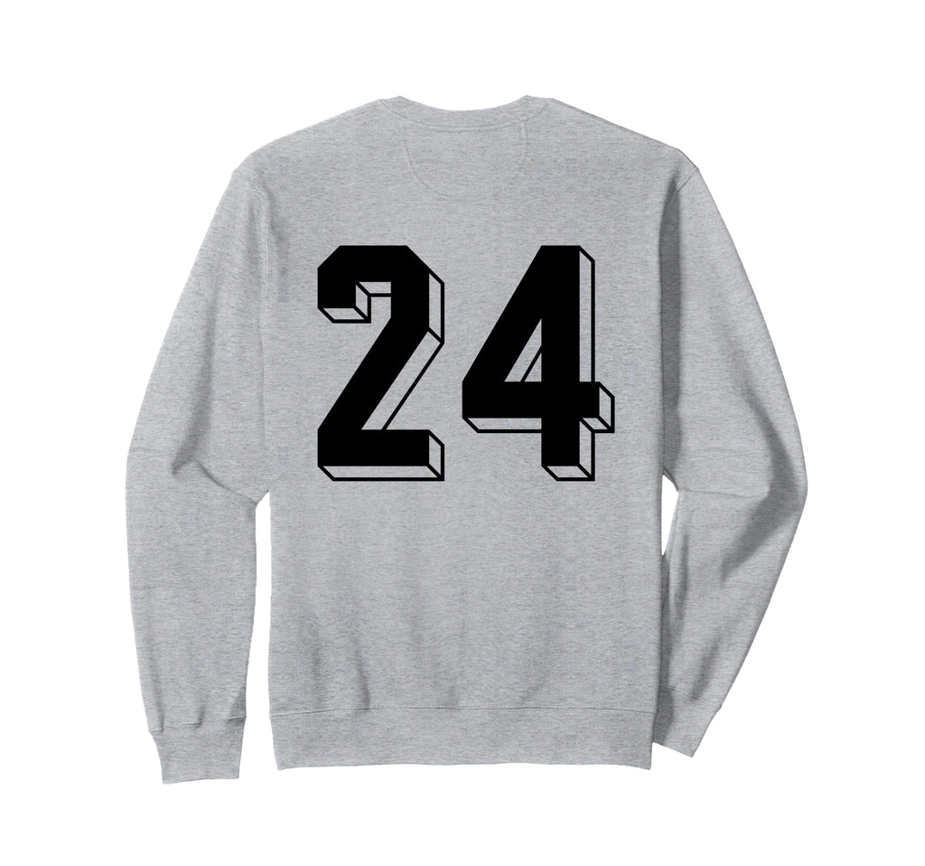 Number 24 Backside 80S 90S Team Sweatshirt - Novelty Apparel Men Women - T-Shirt, Sweatshirt, Hoodie