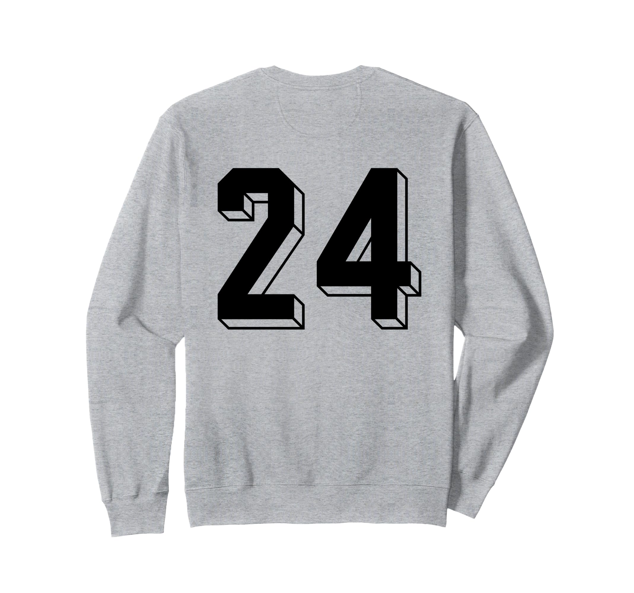 Number 24 Backside 80S 90S Team Sweatshirt - Novelty Apparel Men Women - T-Shirt, Sweatshirt, Hoodie