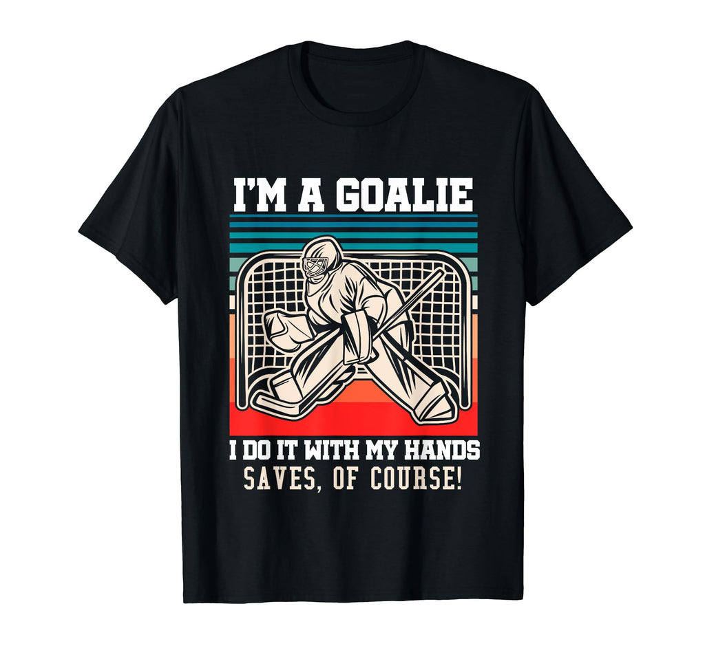 Mens Ice Hockey Goalkeeper Pun Ice T-Shirt - Unique Graphic Men Women - T-Shirt, Sweatshirt, Hoodie