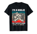 Mens Ice Hockey Goalkeeper Pun Ice T-Shirt - Unique Graphic Men Women - T-Shirt, Sweatshirt, Hoodie