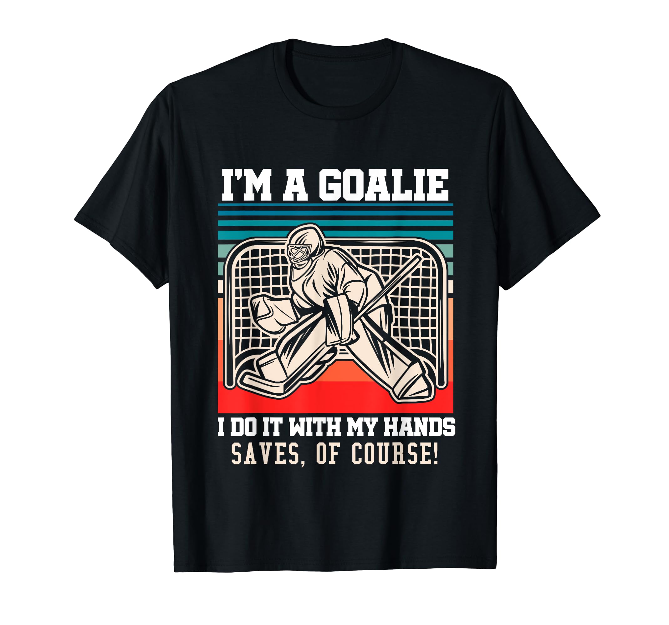 Mens Ice Hockey Goalkeeper Pun Ice T-Shirt - Unique Graphic Men Women - T-Shirt, Sweatshirt, Hoodie