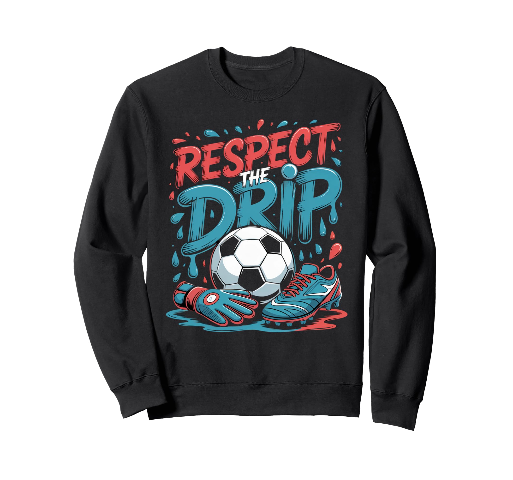 Respect Drip Ice Cream Drip Game Sweatshirt - Minimalist Print for Adults - T-Shirt, Sweatshirt, Hoodie
