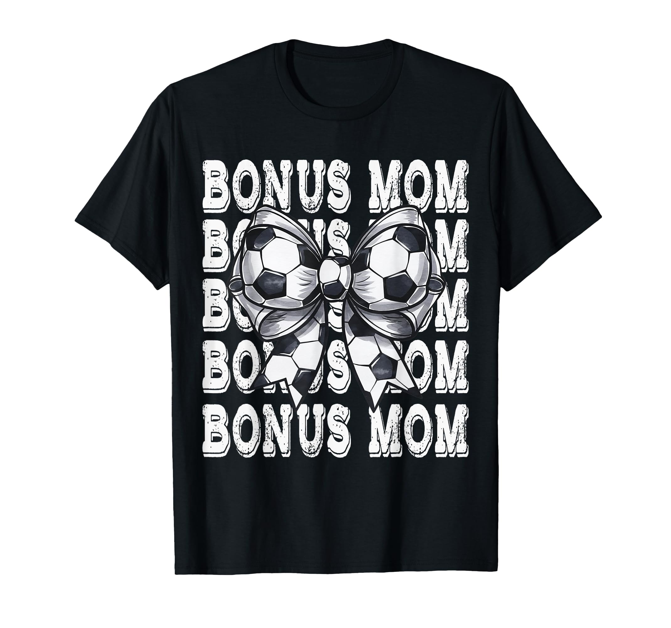 Coquette Soccer Bonus Mom Matching T-Shirt - Novelty Apparel for Adults - T-Shirt, Sweatshirt, Hoodie