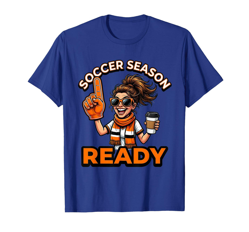 Soccer Season Ready Soccer Mom T-Shirt - Graphic Print Unisex - T-Shirt, Sweatshirt, Hoodie