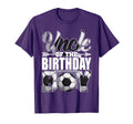 Uncle Birthday Soccer Matching Family T-Shirt - Custom Art Print Men Women - T-Shirt, Sweatshirt, Hoodie