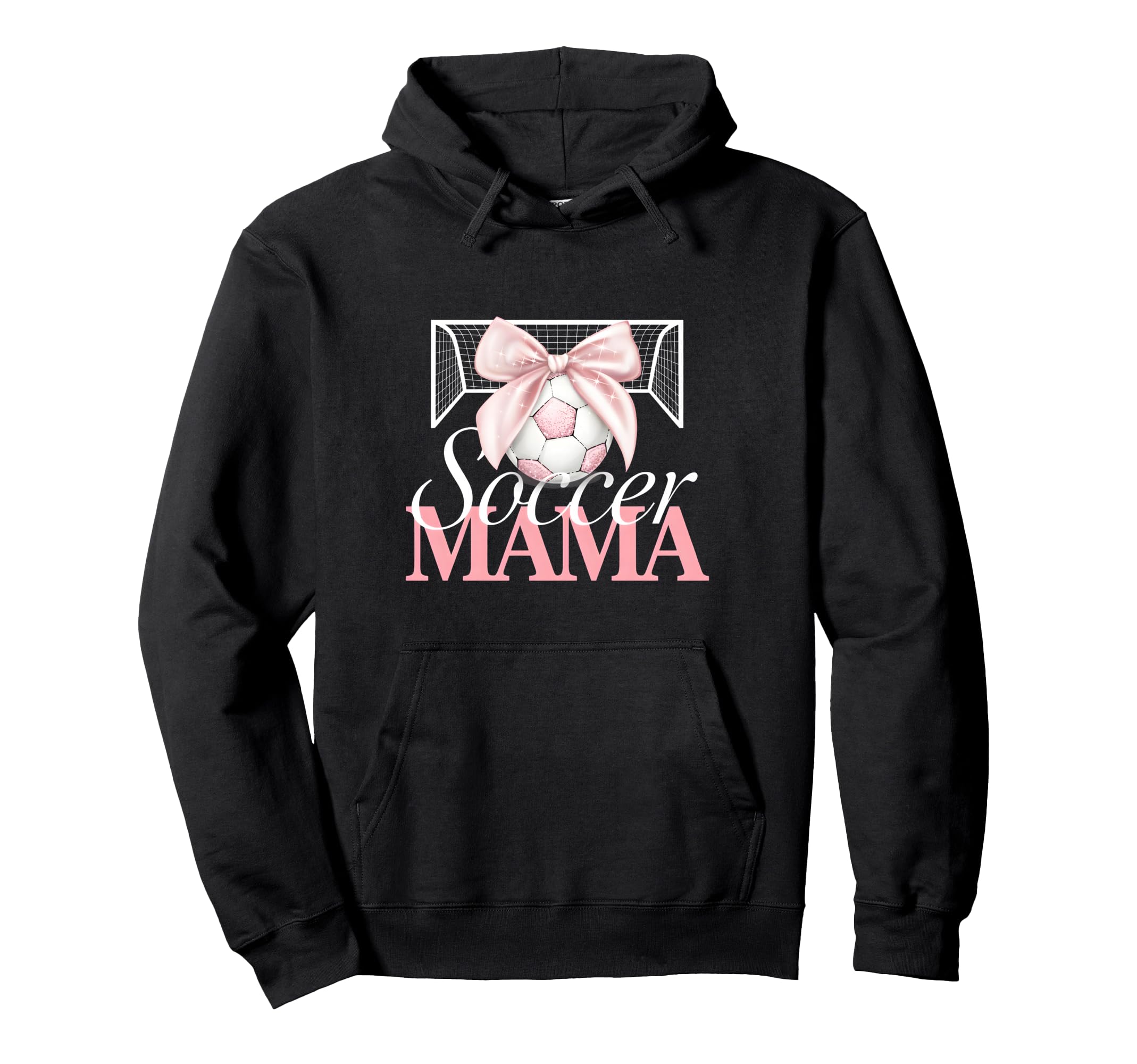 Soccer Mama Bow Soccer Mom Club Hoodie - Fun Novelty Design Unisex - T-Shirt, Sweatshirt, Hoodie