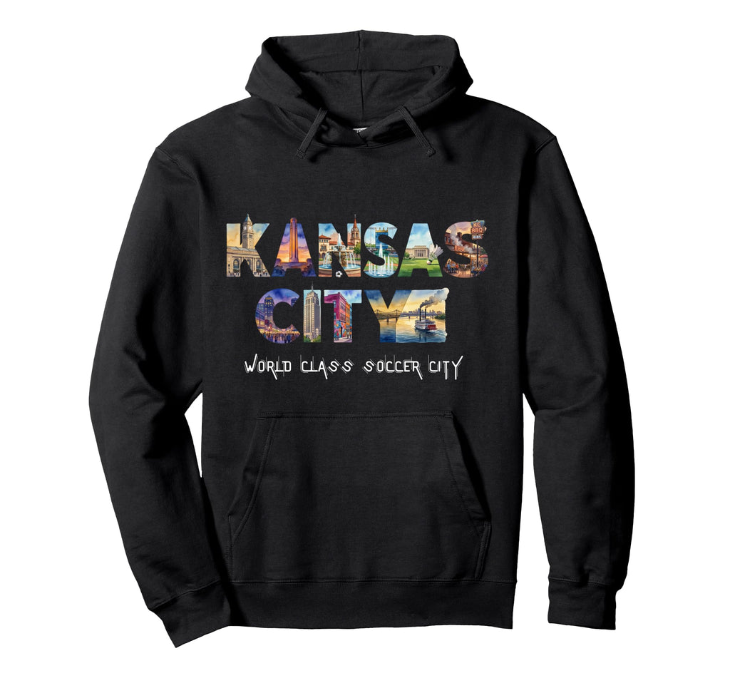 Kansas City Family Soccer Art Hoodie - Graphic Print Unisex - T-Shirt, Sweatshirt, Hoodie