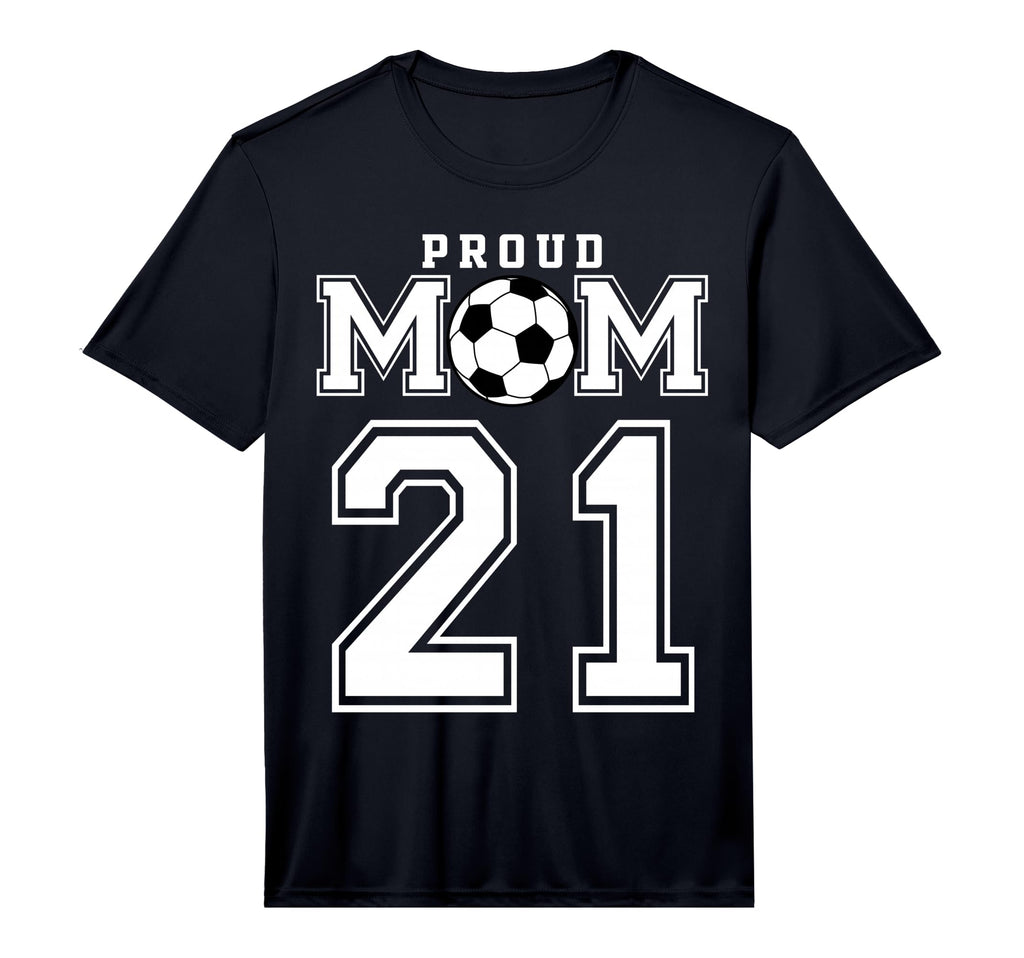 Number 21 Custom Proud Soccer Futbol T-Shirt - Minimalist Print for Adults - T-Shirt, Sweatshirt, Hoodie