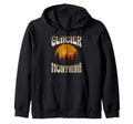 Glacier National Park Montana Usa Hoodie - Custom Art Print Men Women - T-Shirt, Sweatshirt, Hoodie