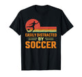 Easily Distracted Soccer Sunset T-Shirt - Minimalist Print for Adults - T-Shirt, Sweatshirt, Hoodie